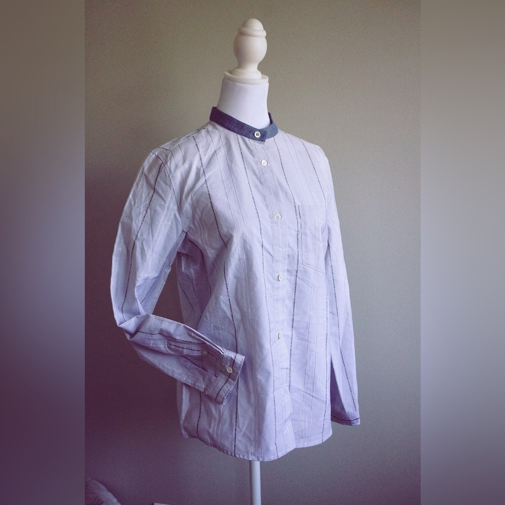 A.p.c brand new blue striped shirt